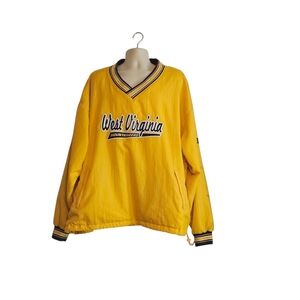 VTG Champion West Virginia Mountaineers Pullover Windbreaker Size:XXL HAS STAINS